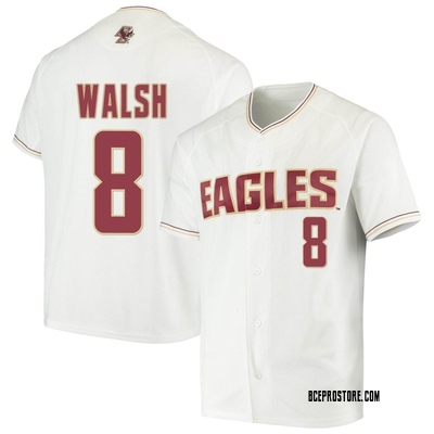Men's Barry Walsh Boston College Eagles Replica Performance Baseball Jersey - White