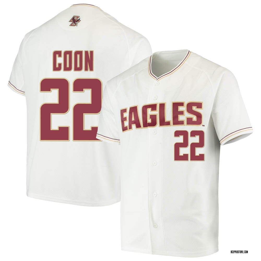 Men's Charlie Coon Boston College Eagles Replica Performance Baseball Jersey - White
