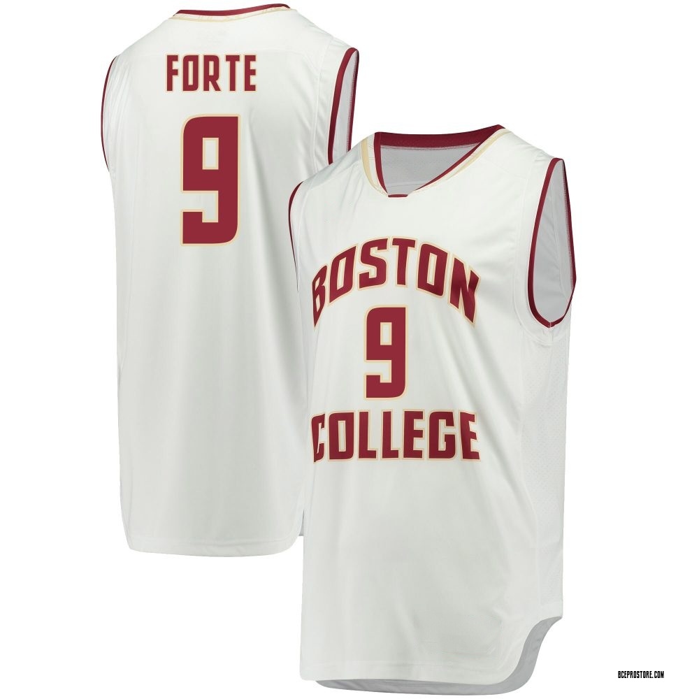 Men's Chase Forte Boston College Eagles Replica Basketball Jersey - White