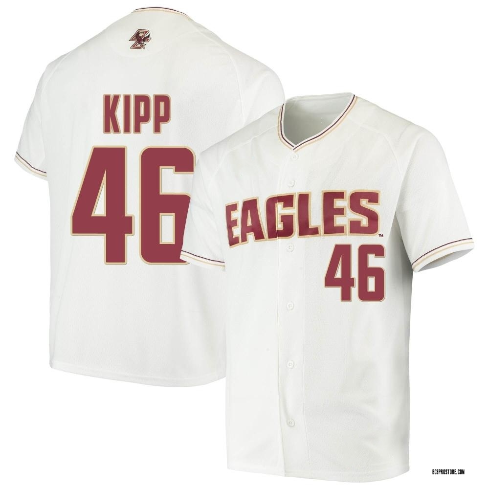Men's Kyle Kipp Boston College Eagles Replica Performance Baseball Jersey - White