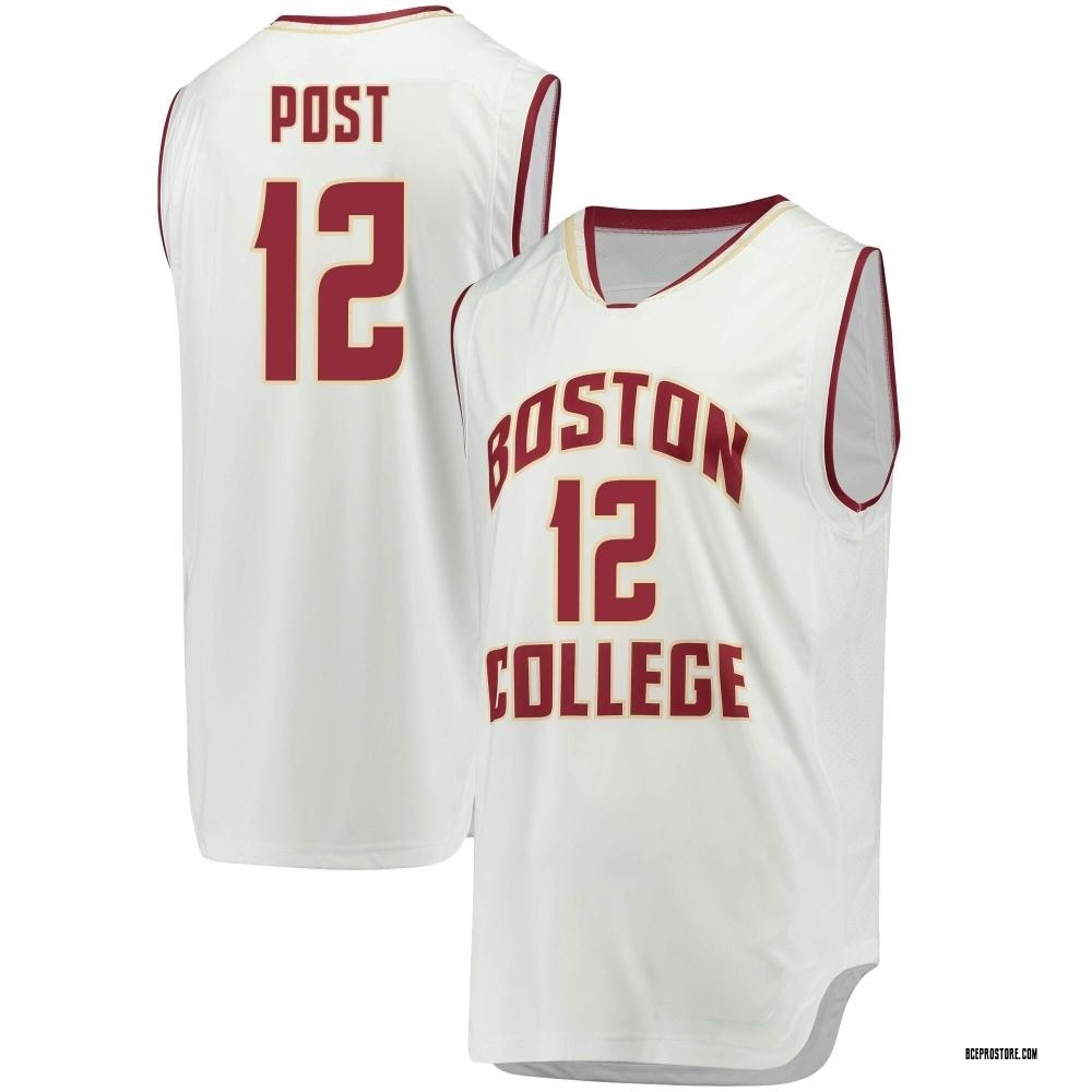 Men's Quinten Post Boston College Eagles Replica Basketball Jersey - White