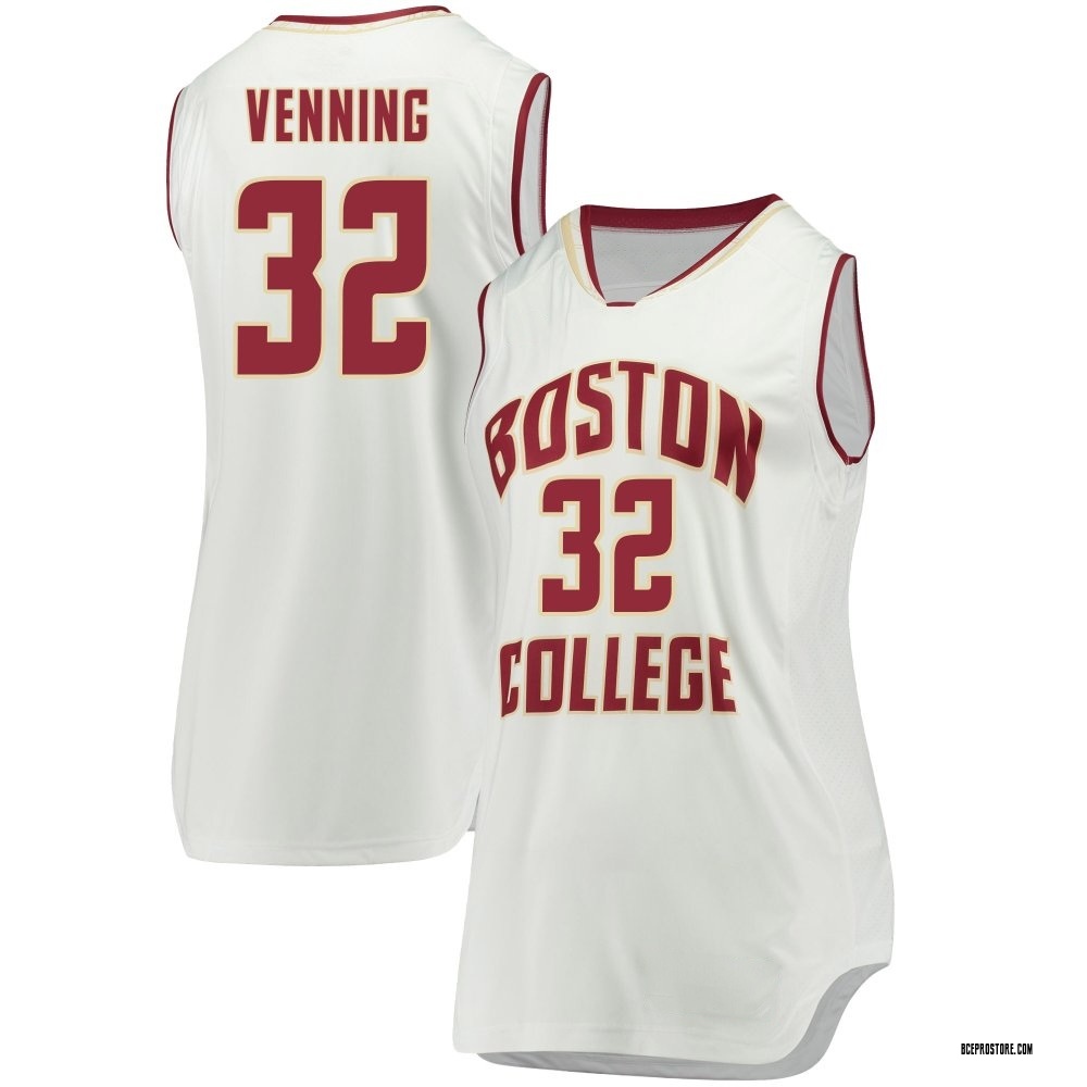 Women's Chad Venning Boston College Eagles Replica Basketball Jersey - White