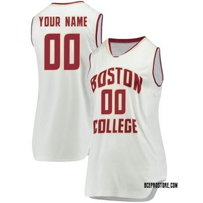 Women's Custom Boston College Eagles Replica Basketball Jersey - White