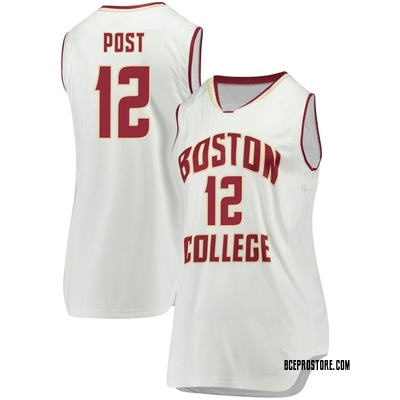 Women's Quinten Post Boston College Eagles Replica Basketball Jersey - White