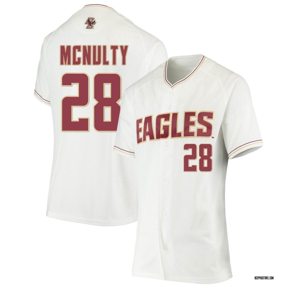 Women's Sam McNulty Boston College Eagles Replica Performance Baseball Jersey - White