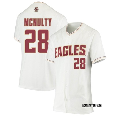 Women's Sam McNulty Boston College Eagles Replica Performance Baseball Jersey - White
