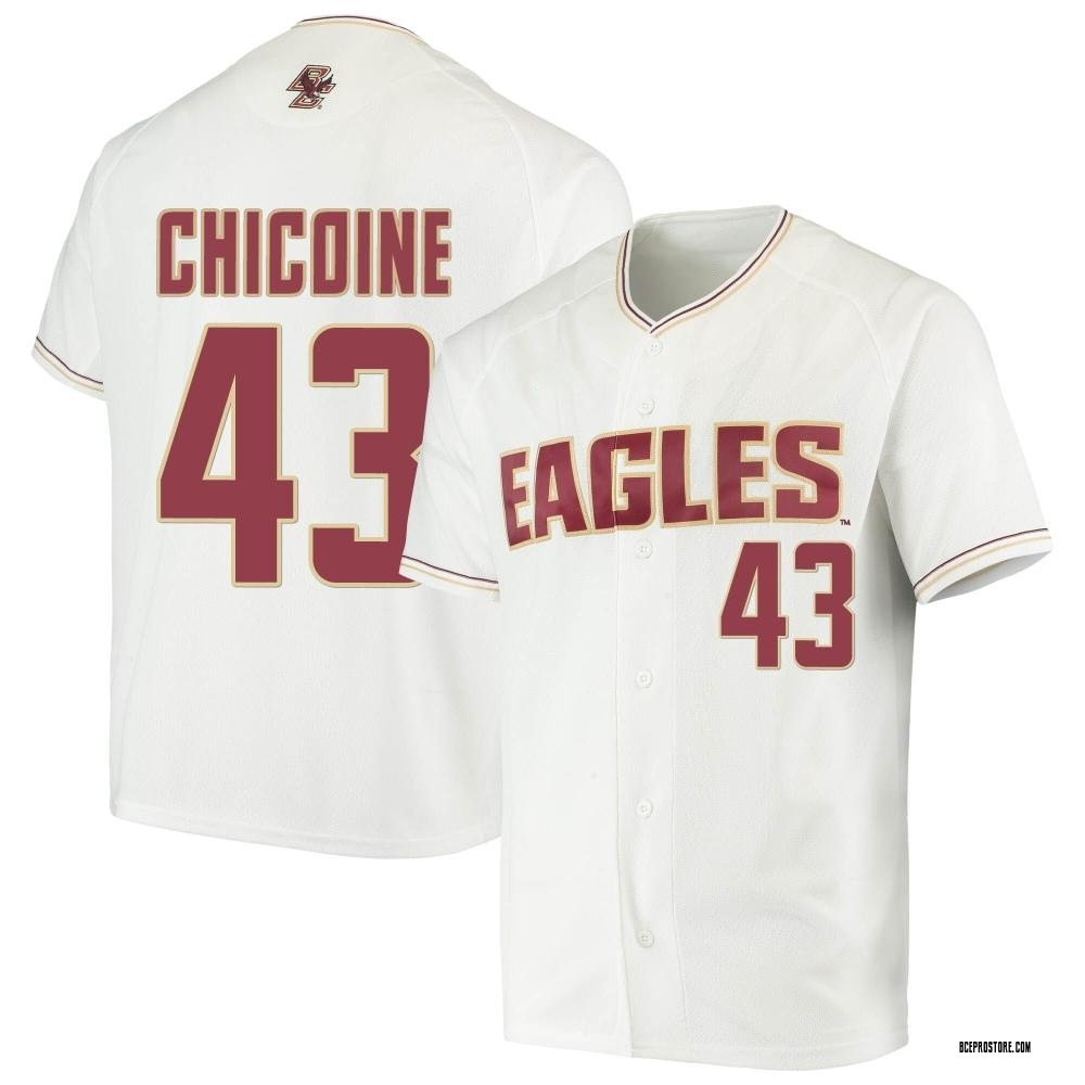 Youth Bobby Chicoine Boston College Eagles Replica Performance Baseball Jersey - White