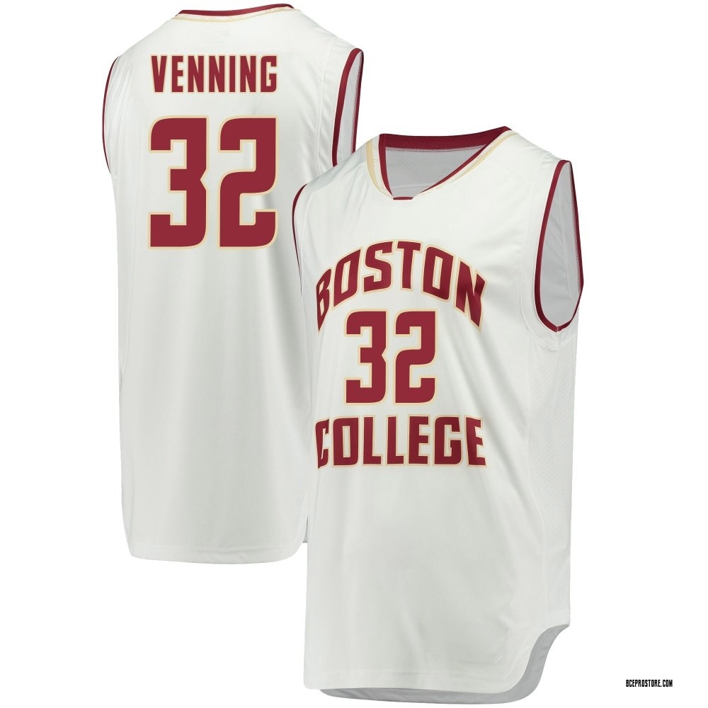 Youth Chad Venning Boston College Eagles Replica Basketball Jersey - White