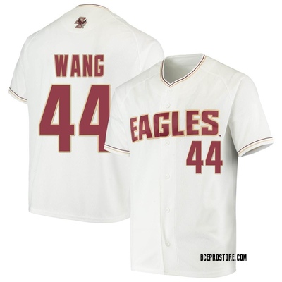 Youth Nick Wang Boston College Eagles Replica Performance Baseball Jersey - White
