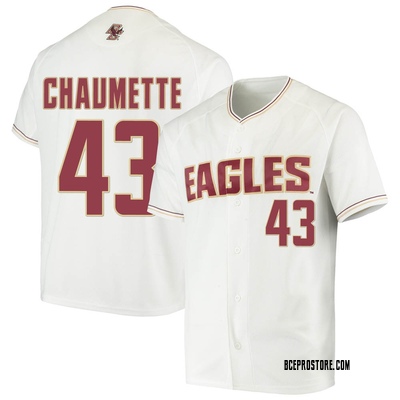 Youth Rafe Chaumette Boston College Eagles Replica Performance Baseball Jersey - White
